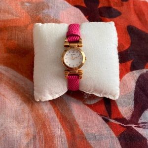 Guess Pink Leather Watch